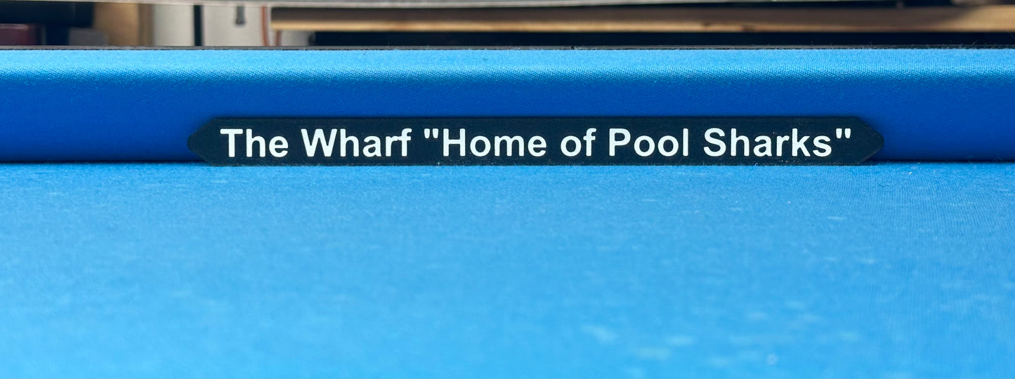 Vortex-3DP Railboards™️:  Custom Pool Table Signs (set of 2)