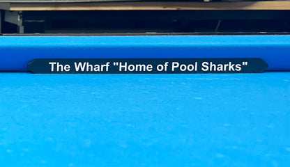 Vortex-3DP Railboards™️:  Custom Pool Table Signs (set of 2)
